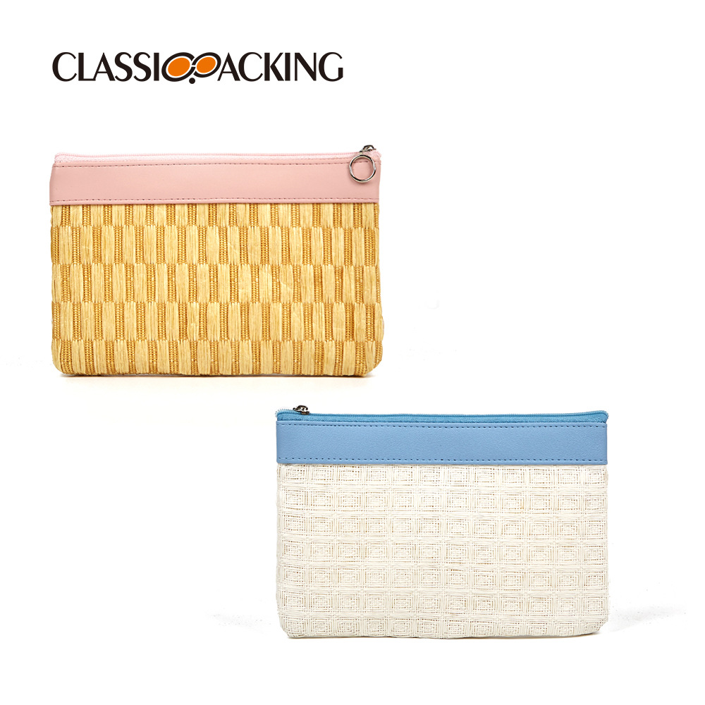 Verano popular bolso tejido a mano de las mujeres japonés simple ins bolsa de almacenamiento bolsa de viaje de gran capacidad de cosméticos