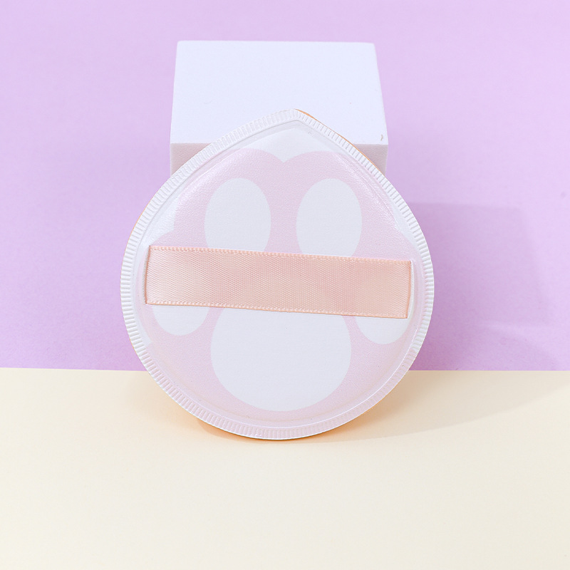 Patas de gato personalizadas de fábrica, soplo de algodón de azúcar, poliuretano grueso grande, pata de oso, esponja de maquillaje, cojín de aire se agranda cuando se expone al agua