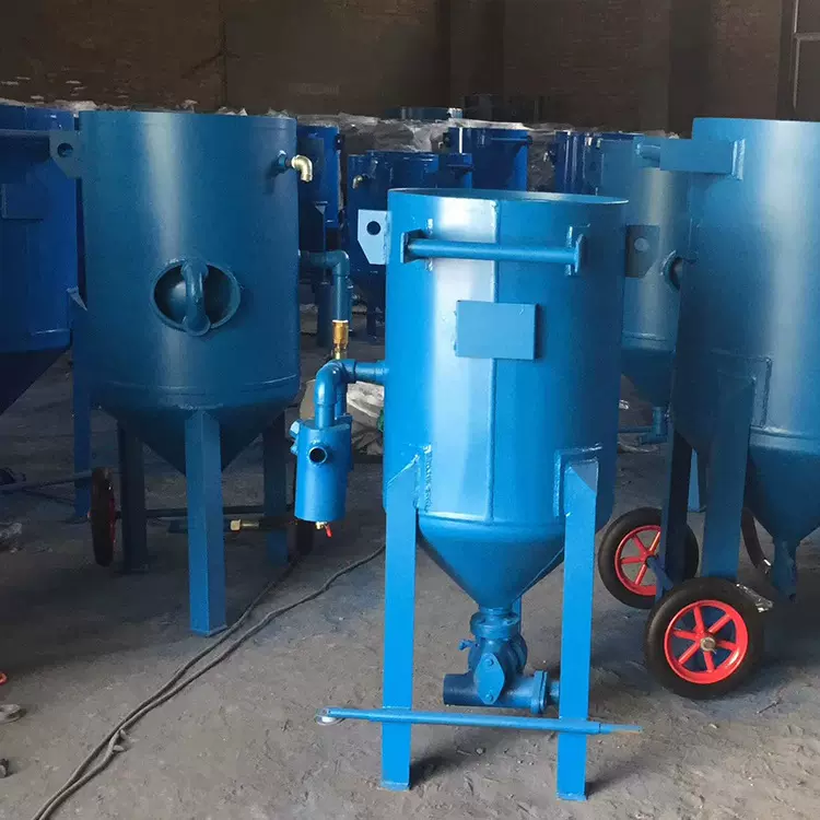 中旺移动开放式喷砂机钢材喷砂除锈设备中小型喷砂机机器设备