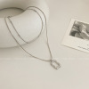 Small design necklace, advanced chain for key bag , light luxury style, trend of season, 2023 collection, high-quality style