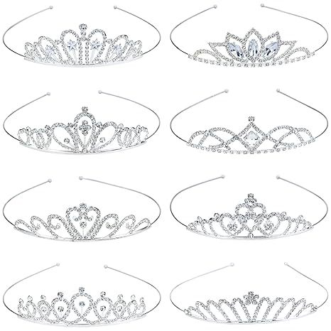 Princesa de moda coreana simple corona de cumpleaños coronas de cabello bandas de alea diamante para niños coronas pequeñas