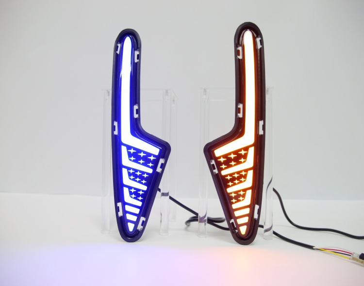Suitable for Geely Xingyue 25-26 Models, Daytime Running Lights, Turn Signals, Night Ice Blue Modified Front Fog Lights