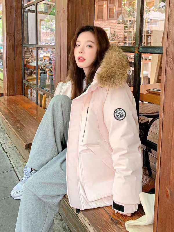 MM明摩女装羽绒服女短款冬季2025新款小个子加厚90白鸭绒派克工装|undefined