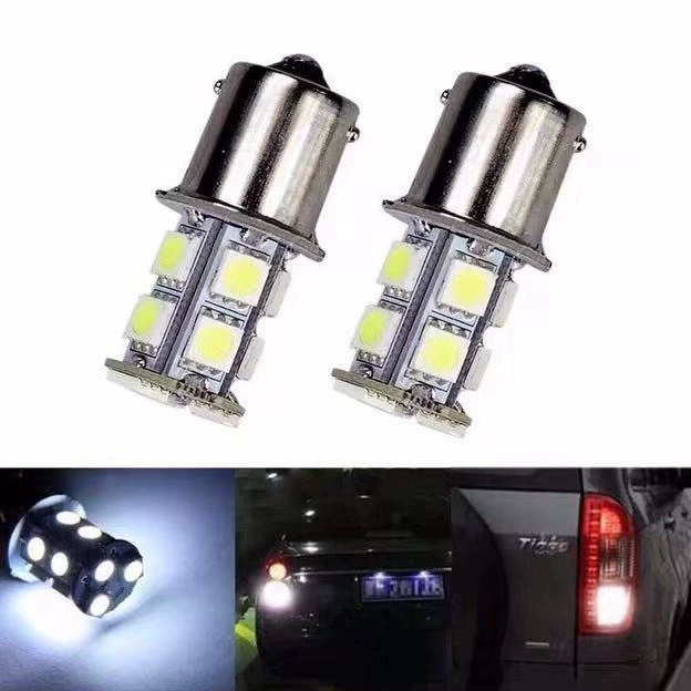 Автомобильный светодиодный указатель поворота S25 BA15S 1156 1157 5050-13smd фонарь заднего хода стоп-сигнал задний фонарь