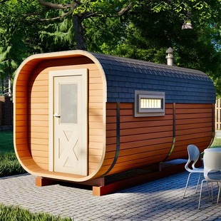 Hot Sale with Sauna Stove Fir Sauna Steam Room Outdoor for Many People Use, Professional Manufacturer