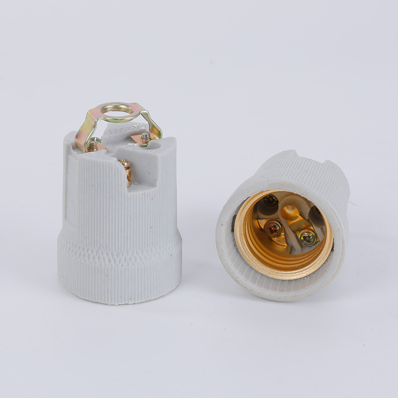 E27 lámpara de cerámica resistente a altas temperaturas conector de lámpara de lámpara accesorios de lámpara de lámpara conector de lámpara de lámpara tipo conector de lámpara de lámpara