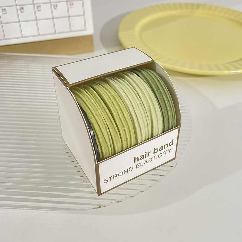 No apretado el pelo de alta elástica de goma duradera cuerda de pelo de la cola de caballo femenina tocado Corea del Sur ins simple banda de pelo cuerda de pelo