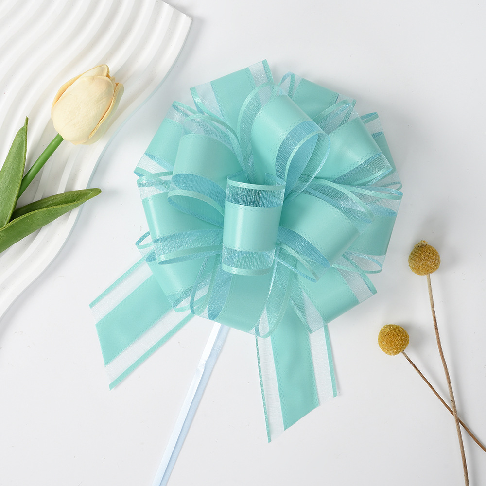 Transfronterizo para 50 hilo de nieve de doble capa simple elegante tridimensional mano esférica tirar flor boda coche Navidad Año Nuevo regalos