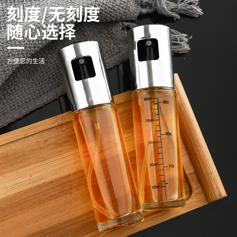 オイルボトルキッチン家庭用空気フライヤーオイルポットオリーブオイル食用油噴霧化オイルポットガラス油スプレーポット|undefined