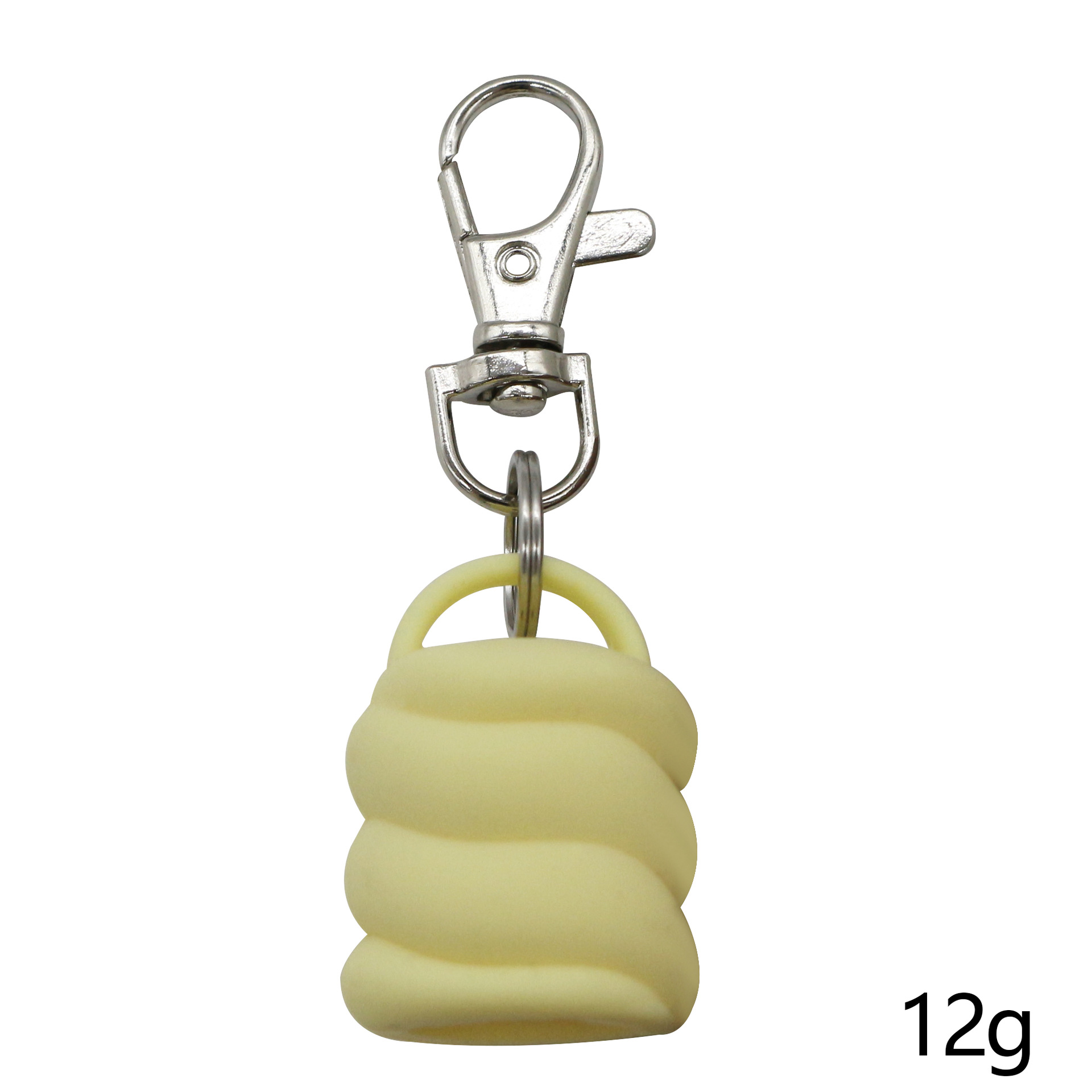 Funda de lápiz labial humectante en espiral amarilla de silicona