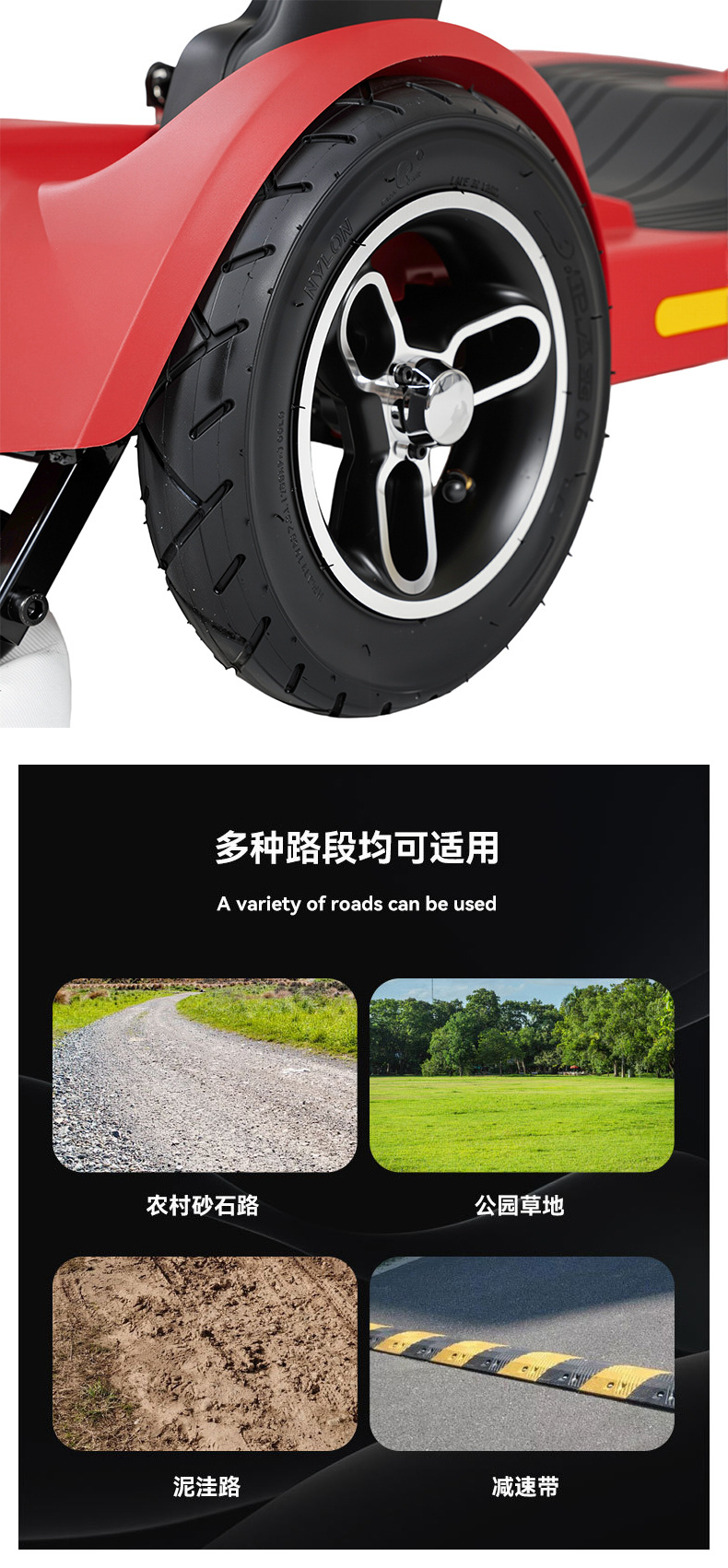 New four-wheeled electric vehicle, designed for seniors, a convenient and age-friendly small, foldable electric scooter for home use