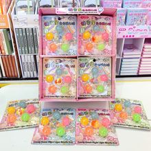 糖果屋夜光弹力球留六个装发光球多种颜色实心跳跳球儿童玩具批发