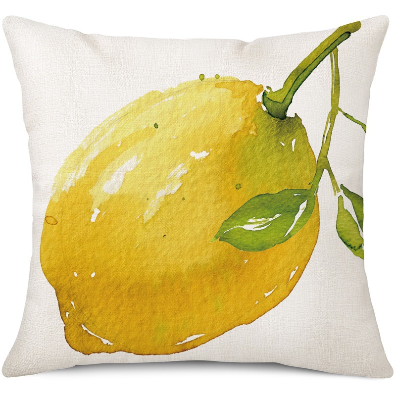Amazon limón fresco serie de frutas almohada de oficina siesta almohada almohada de casa almohada de cubierta