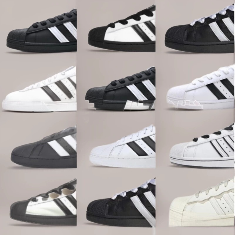 Putian Pure Original Shell-Toe Adidas Classic Sneakers for Campus Wear, Casual White Shoes for Men and Women, Couple Style, Export Orders