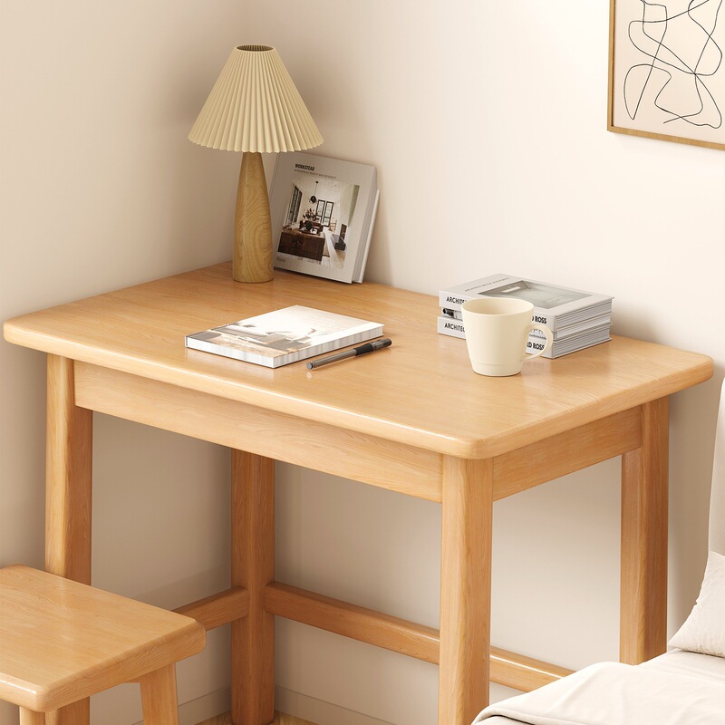 Solid Wood Desk Student Home Writing Study Table Bedroom Computer Desk Desk Rectangular Small Table Workbench
