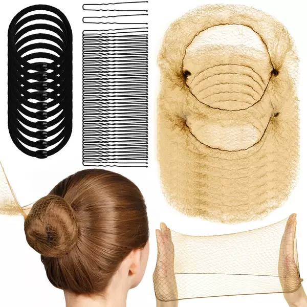 Invisible Hair Net Wholesale Black Ultra-Fine Net for Photo Studios and Film Shoots, Suitable for Nurses, Flight Attendants, Children's Dance, High Elasticity Fine Net