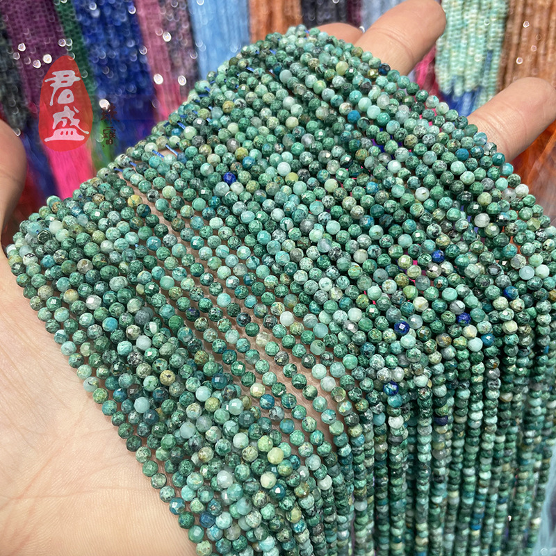 Natural Phoenix Pineapple Chrysocolla Bead Halves Polished DIY Jewelry Components Wholesale Direct Manufacturer