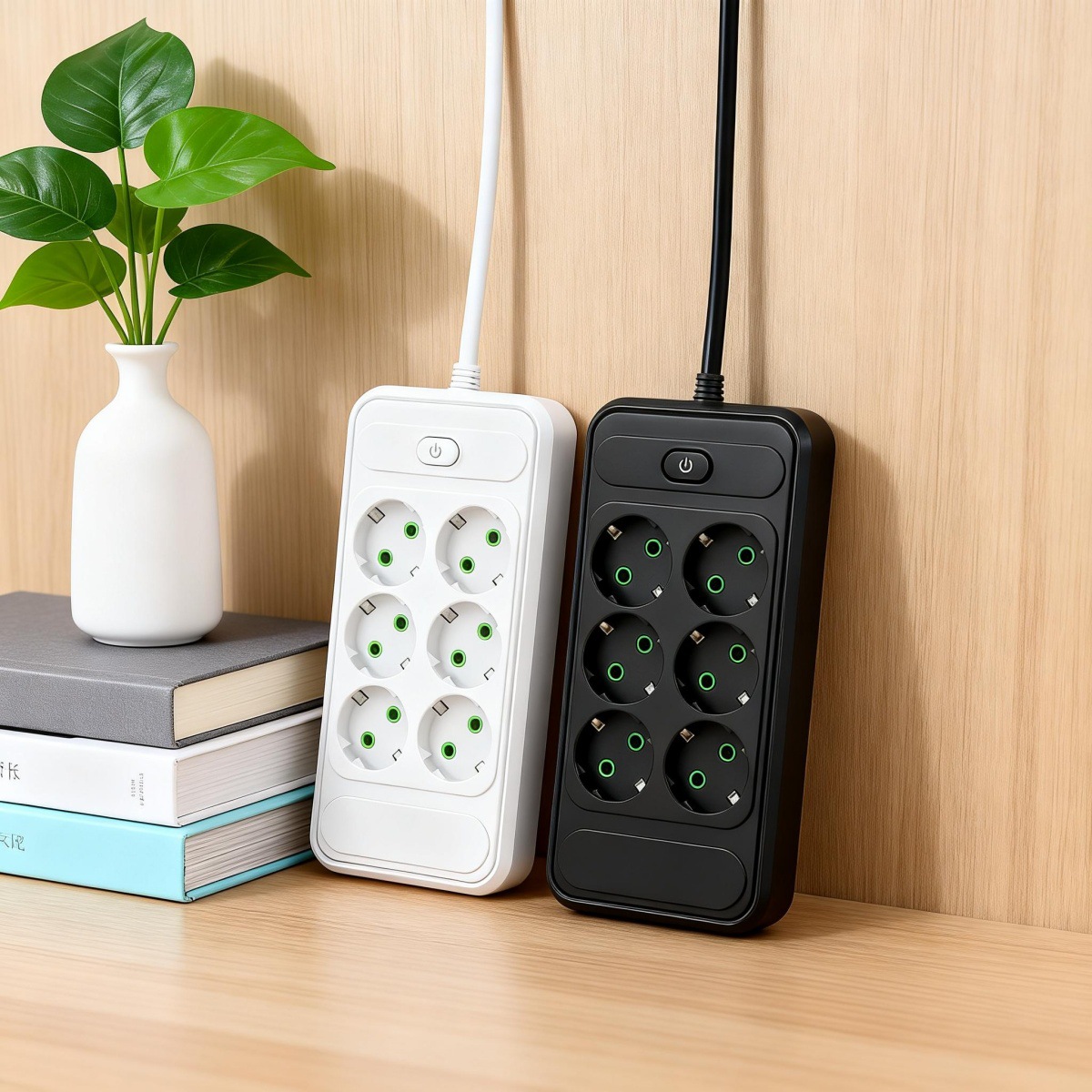 跨境出口批发欧规多孔位插座卧室书房办公插线板欧盟市场热销插排