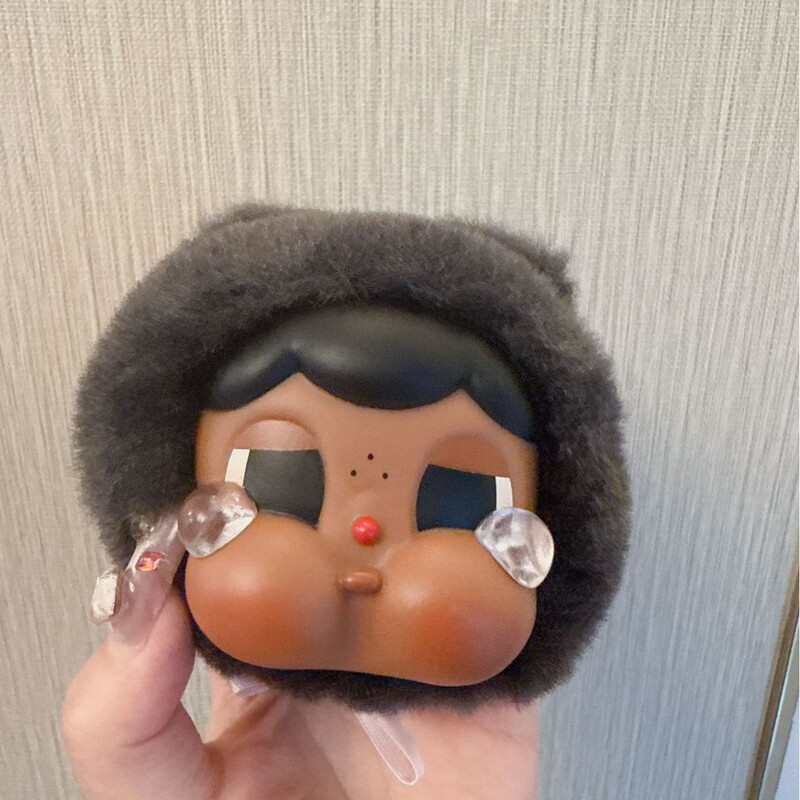 新款小黑蛋搪胶款钥匙扣挂件情侣挂件蝴蝶结抓娃娃机款式批发款式|undefined
