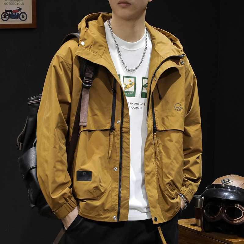 Men's Outdoor Jacket Autumn 2026 New Trendy Brand Men's Workwear Large Size Men's American-Style Jacket for Spring and Autumn