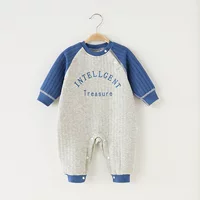 Quilted children's demi-season keep warm winter bodysuit for new born