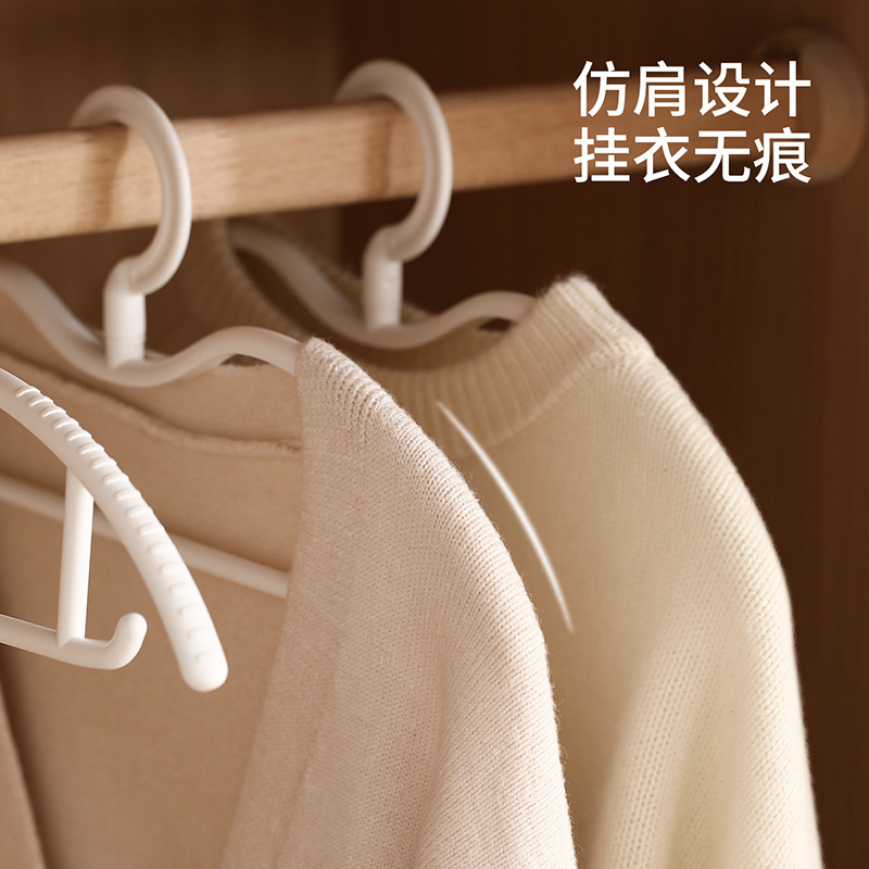 FaSoLa 洋服ハンガー 家庭用衣類保護 防鼓バッグ シームレス滑り止めハンガー ワードローブ 省スペース 特殊ショートネックハンガー|undefined