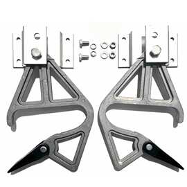 伸缩梯子配件大全人字升降梯弹簧扣梅花盘扣拉绳挂钩滑轮两用梯脚