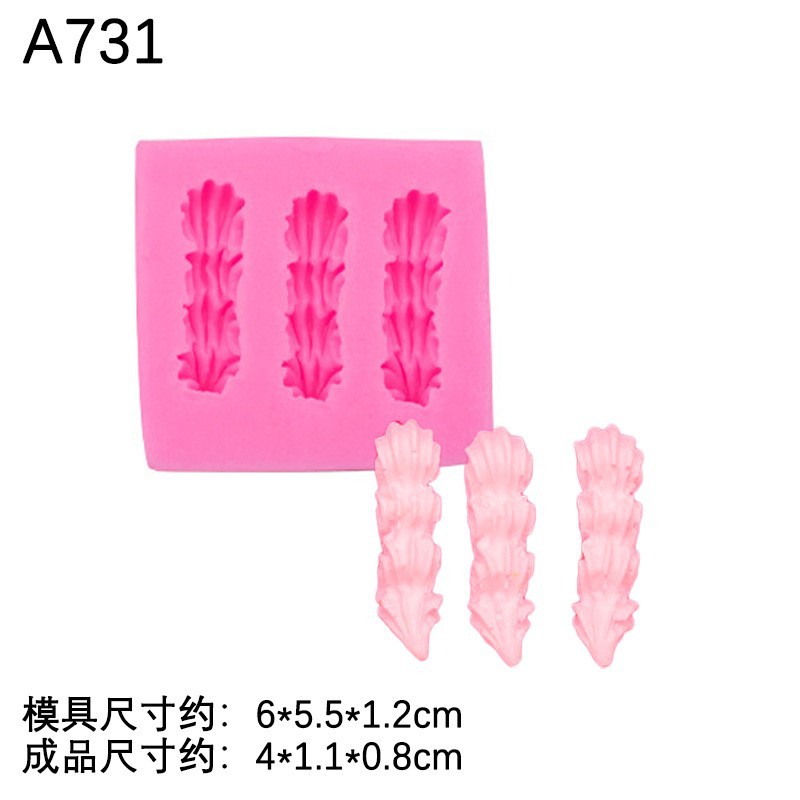 Cookie crema Lollipop molde de silicona epoxi arcilla cerámica suave DIY chocolate fondant