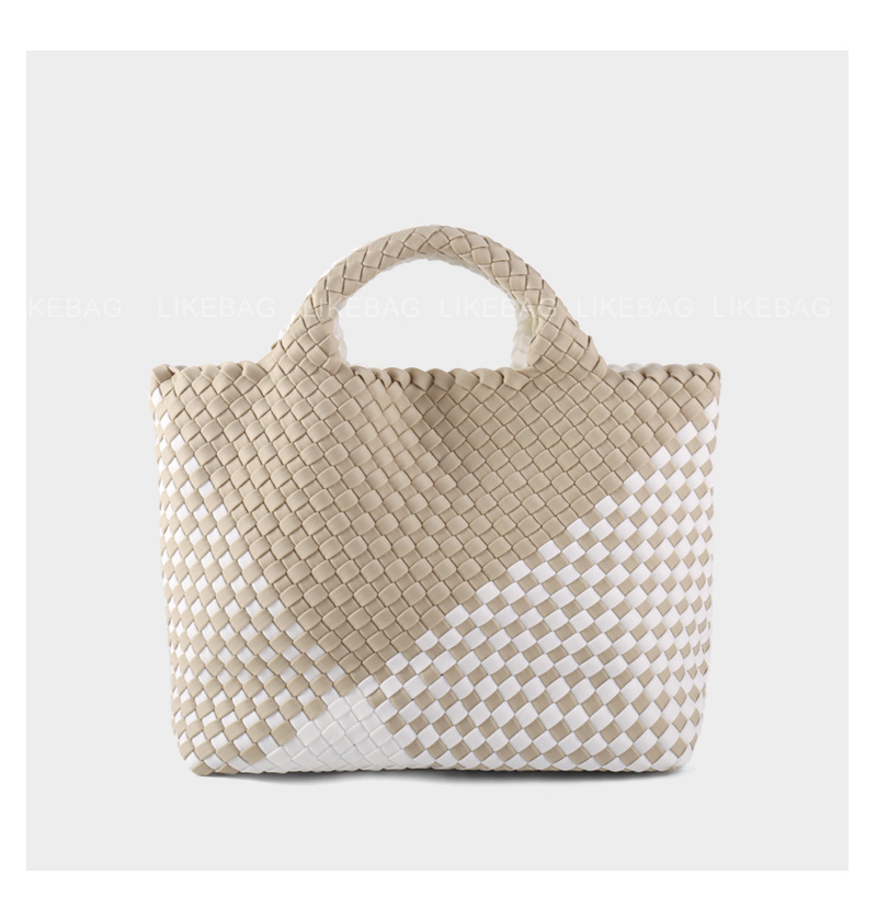 Tote Bag 2024 New Product Launch Top Quality Medium Size Edited Advanced Color Matching Handbag Double Bag High-end Women's Bag _voghion.com