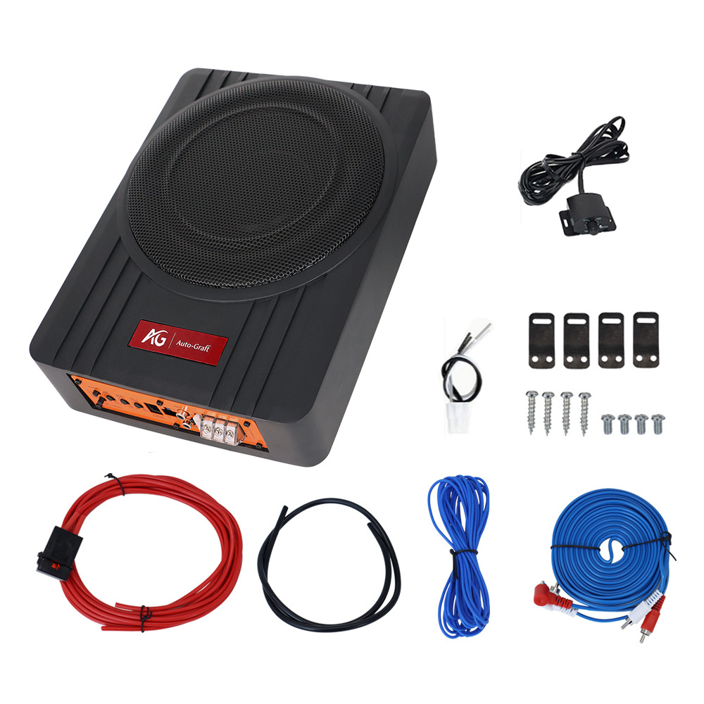 Heavy Bass Car Modified Audio System 10inch Aluminum Alloy Ultra-Thin Subwoofer 12V Car Mini Subwoofer Speaker Box