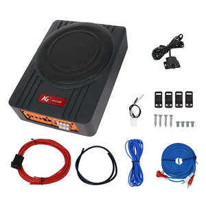 Güclü bas avtomobil audio sistemi, 10 düym alüminium ərintisi ultra-nazik sabvufer 12V