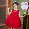 Small princess costume, girl's skirt, dress, special occasion clothing, for catwalk