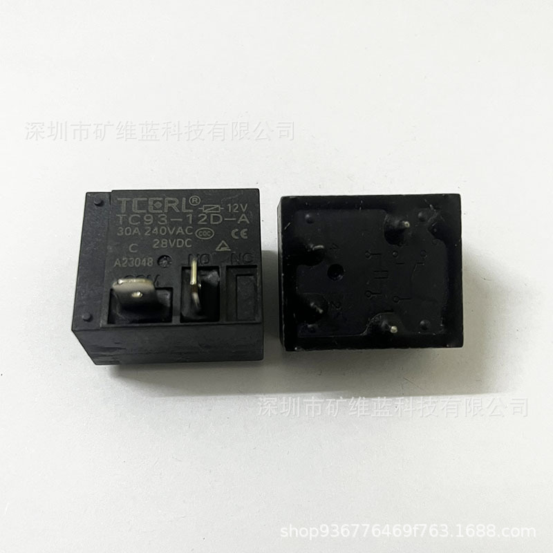 TC93-12D-A 12V 4脚两插片 30A 空调热水器继电器