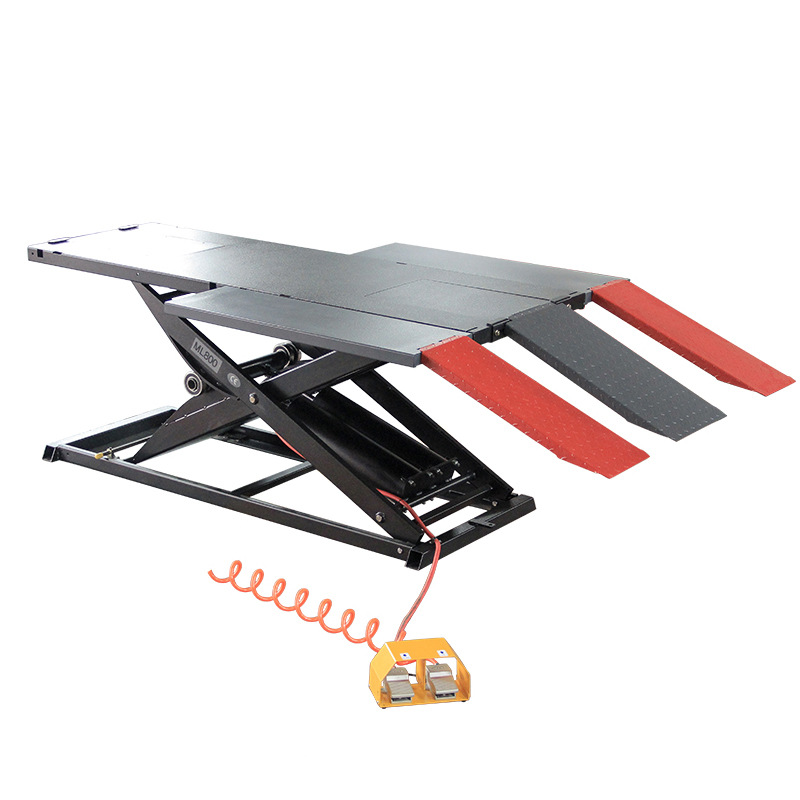 El banco de trabajo de la elevación de la motocicleta ensanchó el tipo plataforma de elevación hidráulica