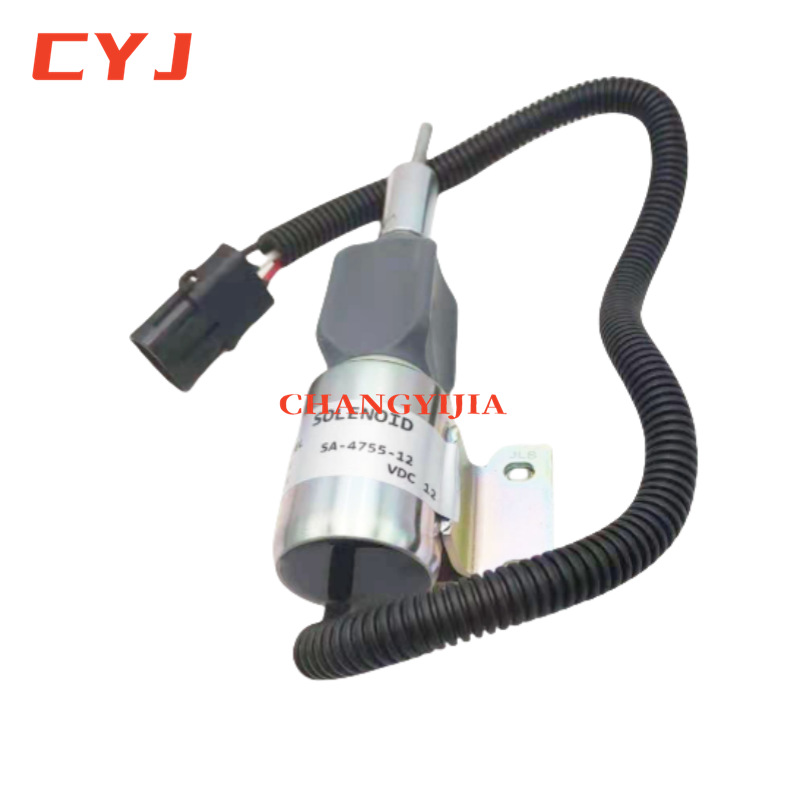 Válvula solenoide de apagado 3932530 Accesorios de excavadora Interruptor de apagado de 24V Adecuado para R215-7 3932529