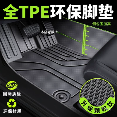 Tpe Car Floor Mats for Specific Models, New and Old Models, One-Piece Molded Interior Full Surround Wire Loop Carpet Peihui