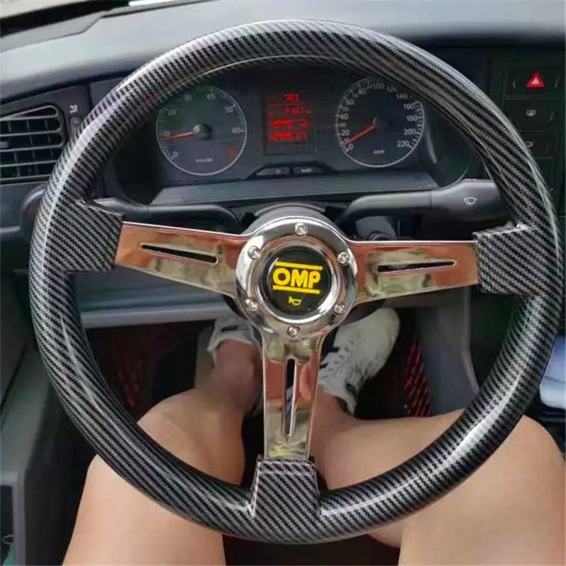 Car modification mahogany Big Dipper Longdi retro racing car Jetta Poussin brigade Santana 14 inch 15 inch steering wheel