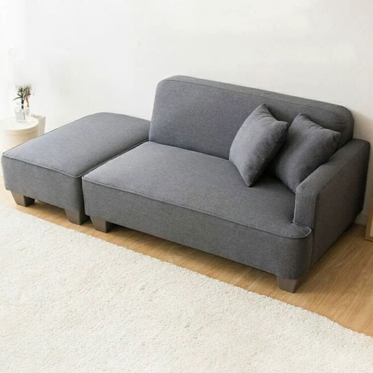 Japanese-Style Fabric Chaise Lounge Sofa for Bedroom, Single Recliner, Dual-Use for Small Apartments, Chaise Chair, Apartment Sofa Tω