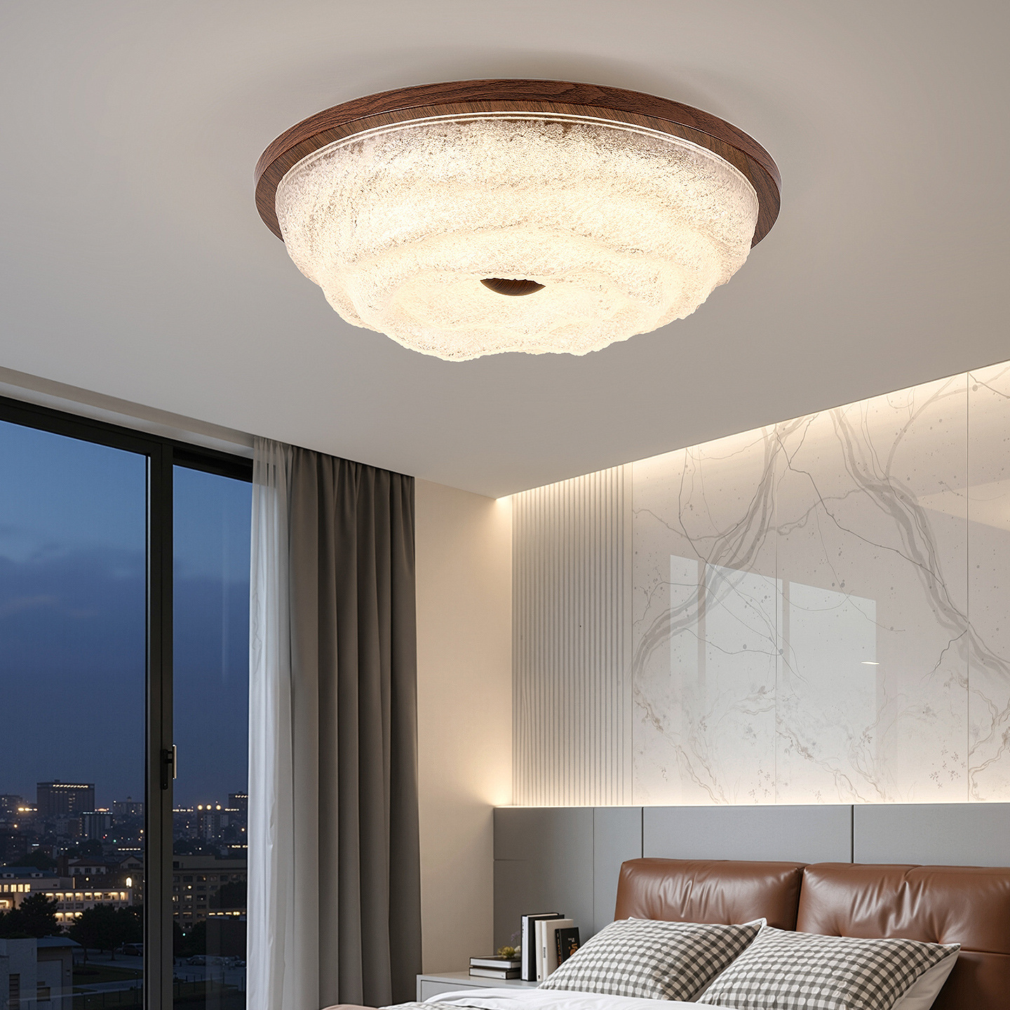 Luz de techo del dormitorio lujoso lujoso ambiente de alto nivel estudio dormitorio principal moderno y minimalista lámpara de montaña 542L
