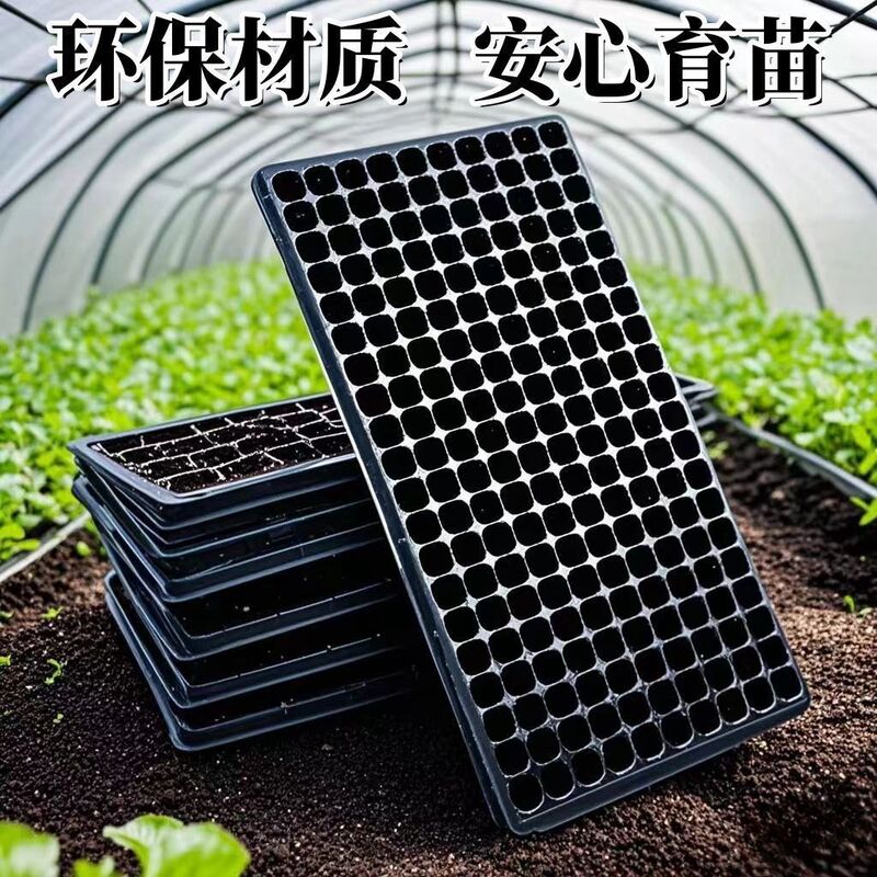 育苗穴盤育苗盤厚いPVC野菜多肉芽菜挿し木盤唐辛子苗盤いちご育苗盆|undefined