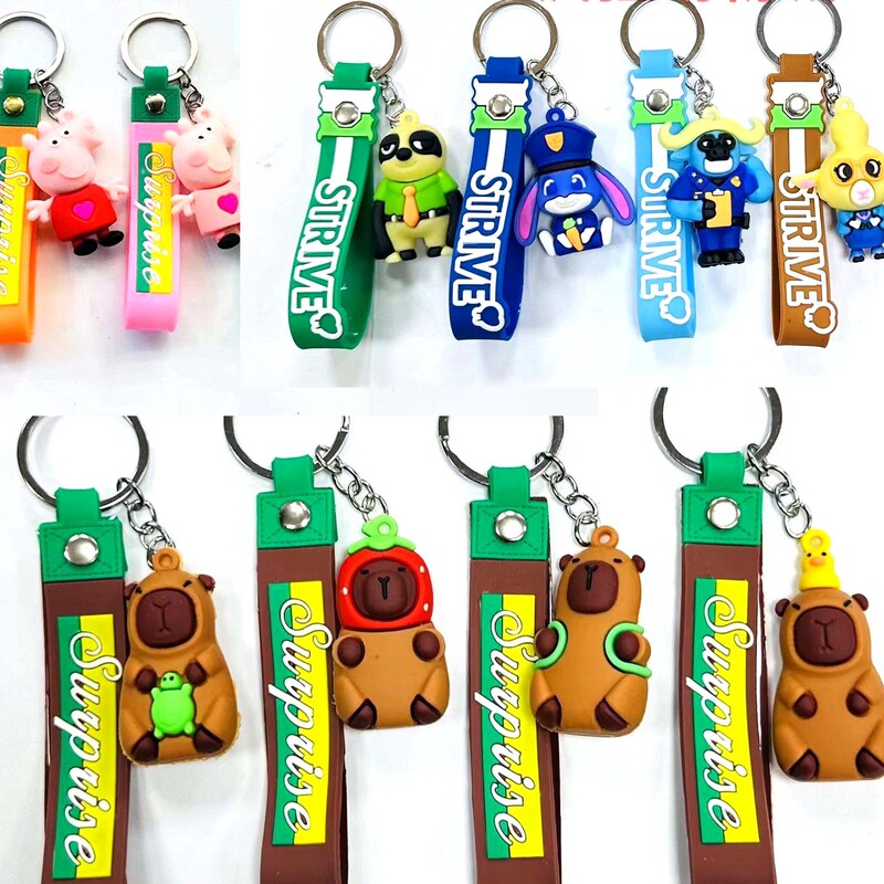 Creative Kabi Bala Water Guinea Pig Pendant Cartoon Couple Car Keychain Cute Cheap Stall Gift in stock