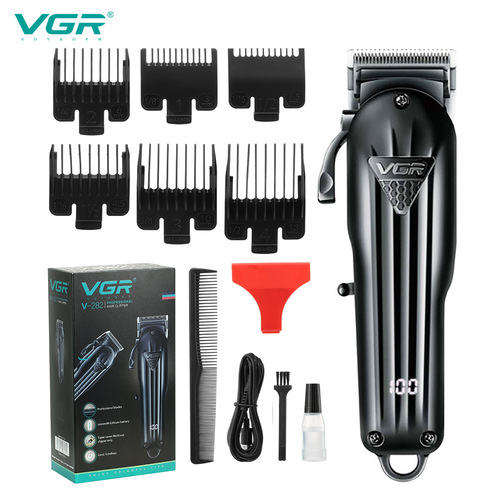 VGR new cross-border electric hair clipper gradient electric clipper head adjustable USB rechargeable electric clipper V282