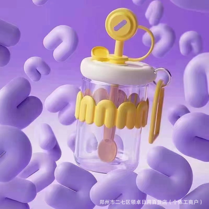 실리콘 반지 수프 숟가락 컵 4050-F 손 컵 480ml 비즈니스 창조적 인 선물 컵 도매 그룹 구매