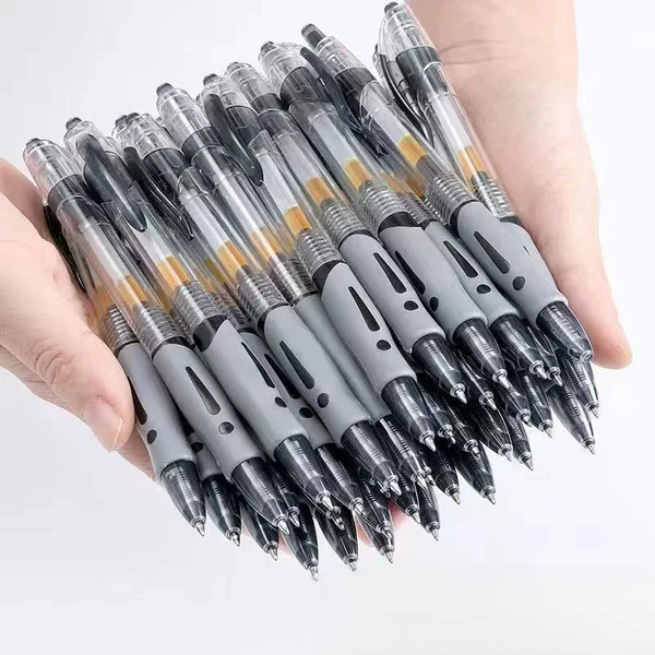 Press Gel Pen Black Red GP1008 Student Learning Ballpoint Pen Signature Pen Office Refill Stationery Wholesale