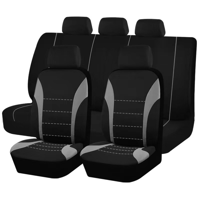 Cross-Border Hot-Selling Elastic Fabric Single-Line Waistline Universal Car Seat Cover Amazon Temu Meike Duo