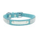 Cross-border hot drilling pet collar stainless steel lettering dog collar small and medium leather pet leash manufacturers wholesale
