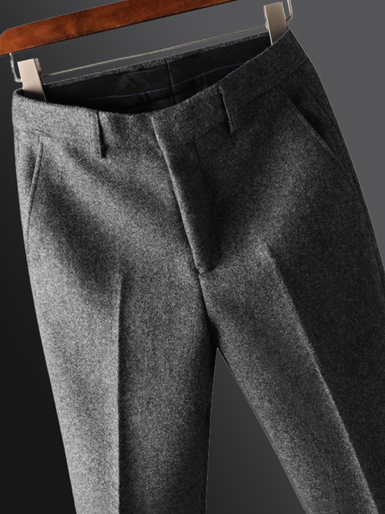 Keep warm woolen demi-season professional casual trousers
