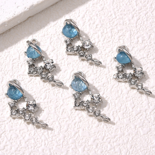 Fashionable and exquisite high-end design alloy planet with meteor double hanging connector DIY jewelry bracelet necklace with