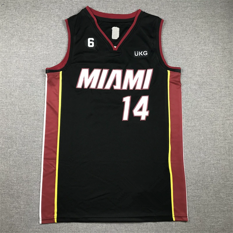 Вышиваная баскетбольная майка Heat №14 Тейлор Широ Баскетбол Майка Heat Майка