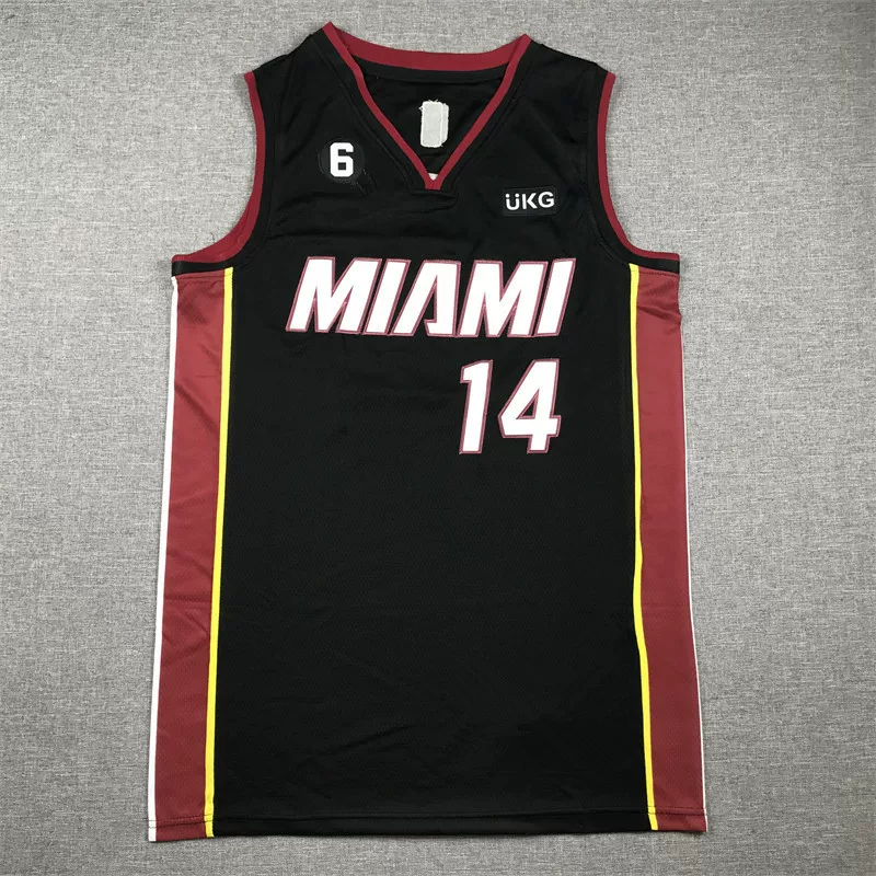 Вышиваная баскетбольная майка Heat №14 Тейлор Широ Баскетбол Майка Heat Майка